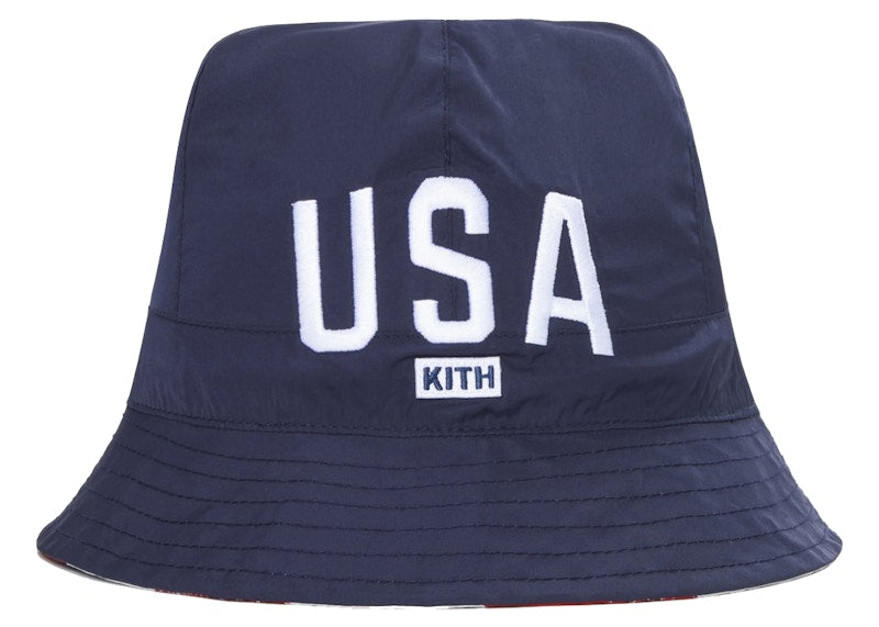 Kith for Team USA Reversible Bucket Hat Pyre