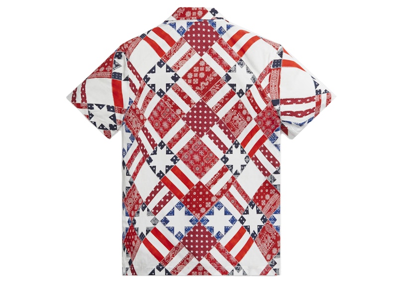 Kith for Team USA Starry Quilt Camp Collar Shirt Pyre