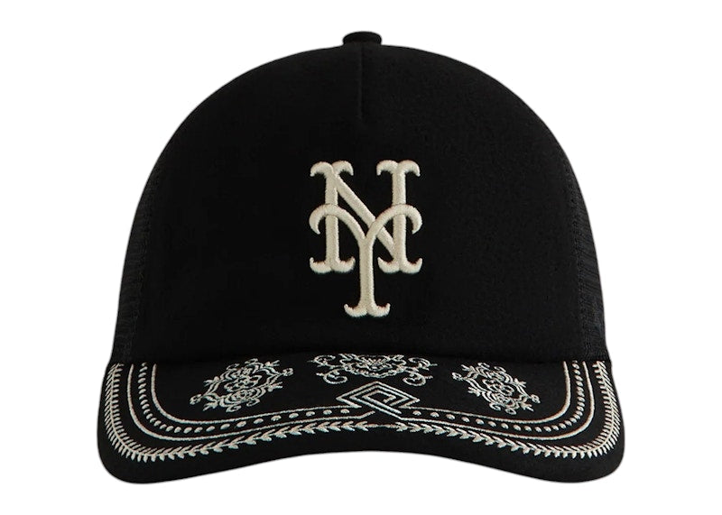 Kith x '47 New York Mets Franchise LS Trucker Hat Black