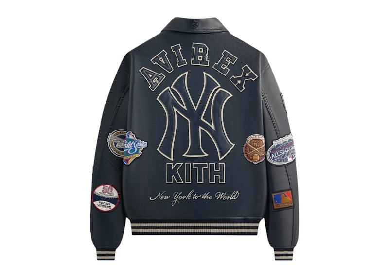 Kith x AVIREX for the New York Yankees Leather Jacket Nocturnal