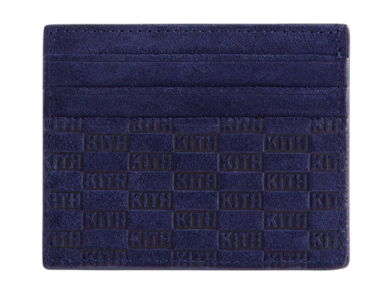 Kith x BMW Monogram Suede Card Holder Techno Violet