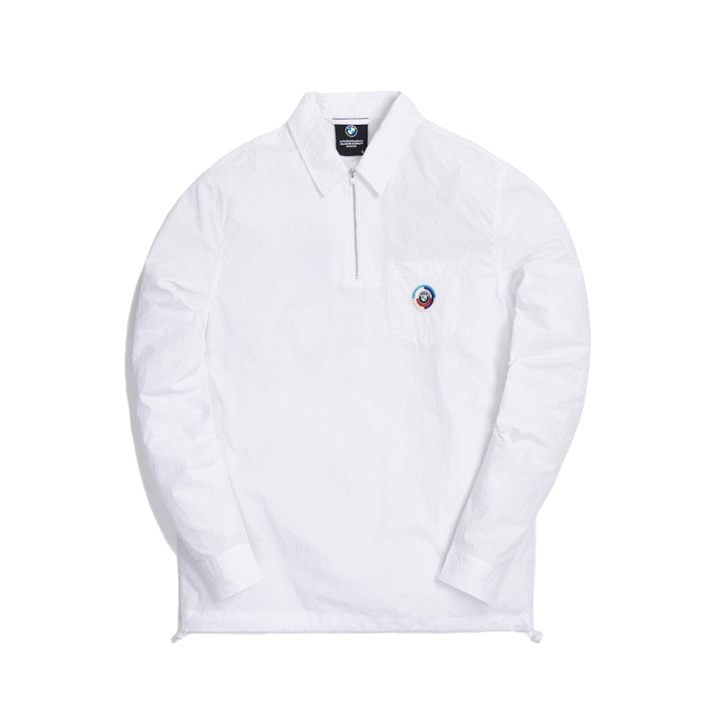 Kith x BMW Quarter Zip Collared Shirt White