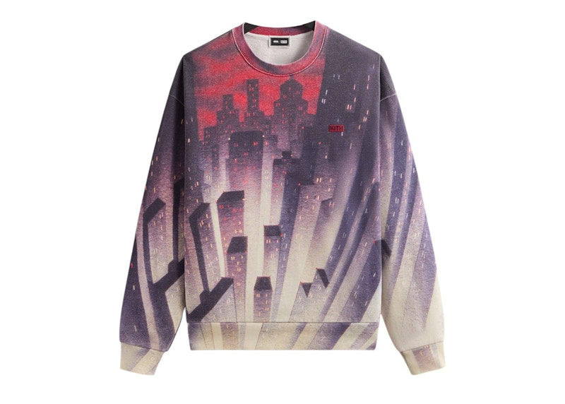 Kith x Batman Animated City Vintage Nelson Crewneck Allure