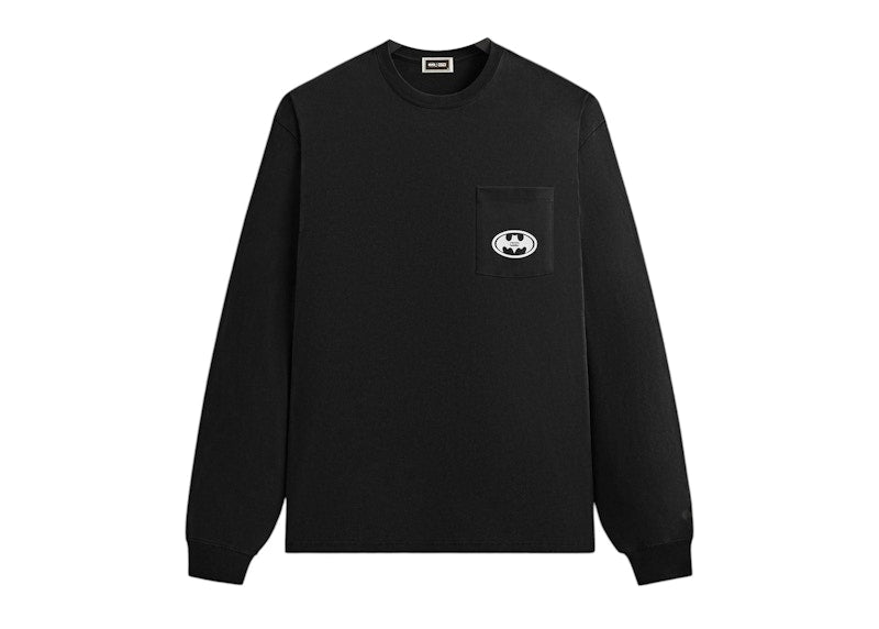 Kith x Batman History Vintage Pocket Long Sleeve Tee Black