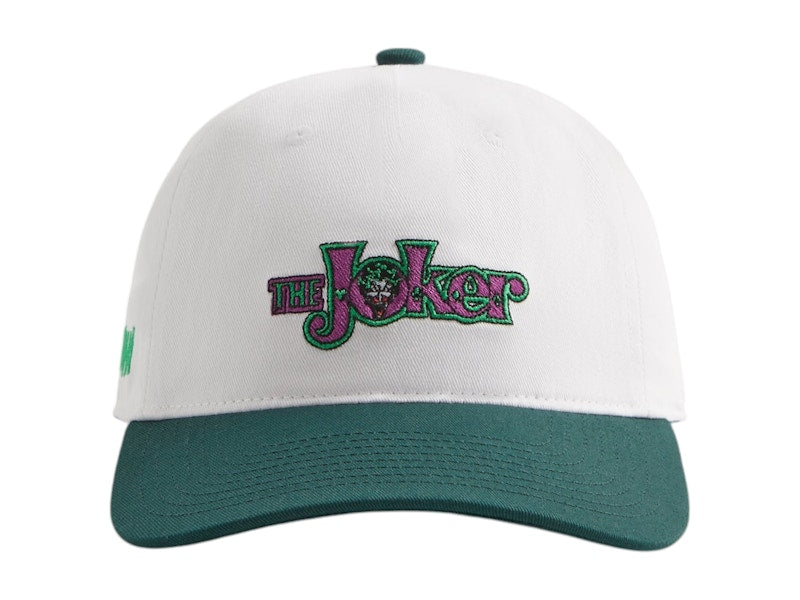 Kith x Batman Joker Twill Low Pinch Crown Snapback Cap White