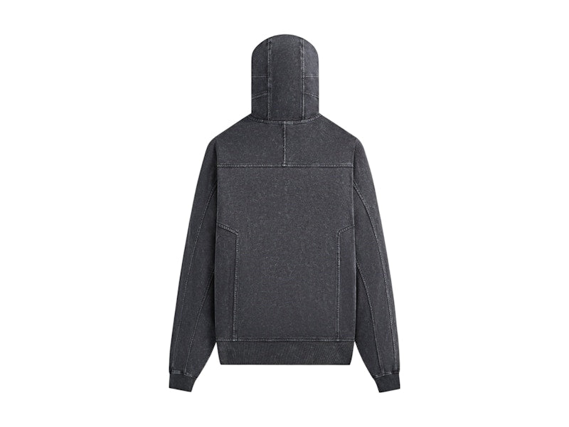 Kith x Batman Quarter Zip Moto Hoodie Black