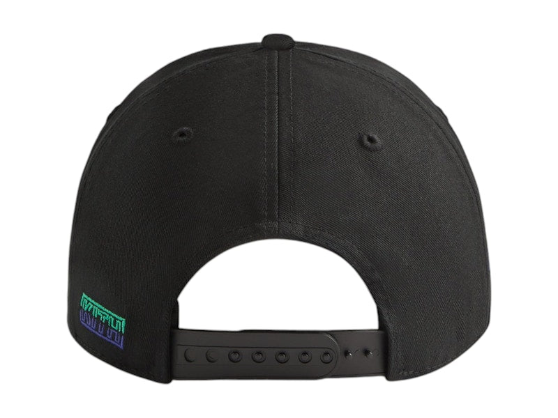 Kith x Batman Riddle Twill Low Pinch Crown Snapback Cap Black