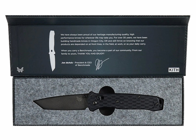 Kith x Benchmade 537 Bailout Knife Matte Black