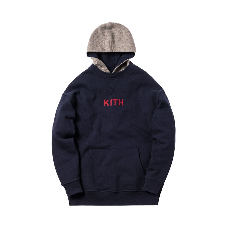 Kith x Bergdorf Goodman Classic Logo Williams 2 Hoodie Navy