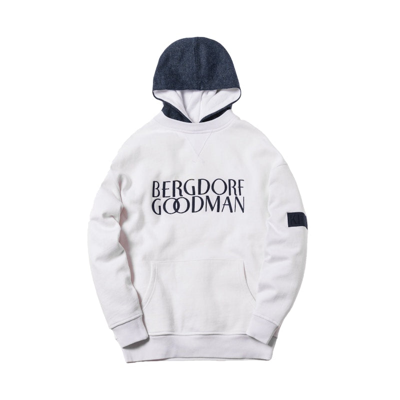 Kith x Bergdorf Goodman Interlock Williams 2 Hoodie White