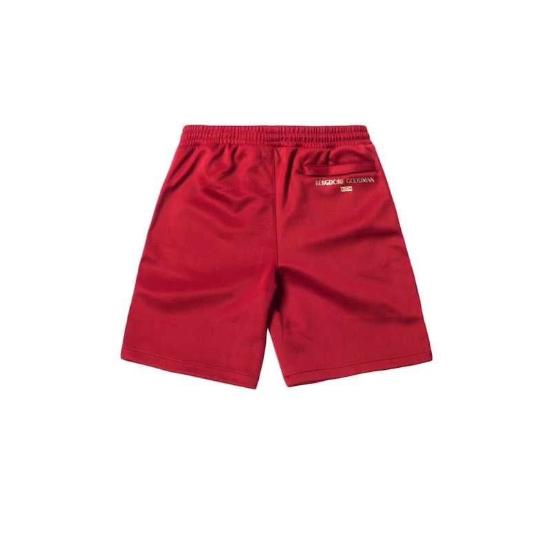 Kith x Bergdorf Goodman Track Short Scarlet Red