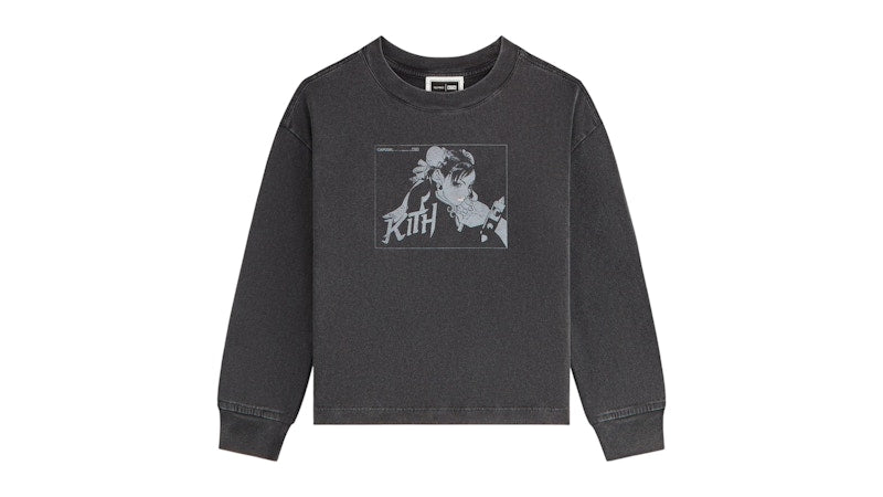 Kith x Capcom Kids Chun Li Vintage Tee Black