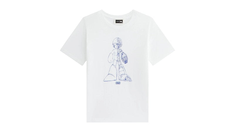 Kith x Capcom Kids Mega Man Sketch Vintage Tee White