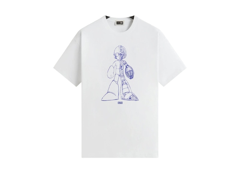 Kith x Capcom Mega Man Sketch Vintage Tee White