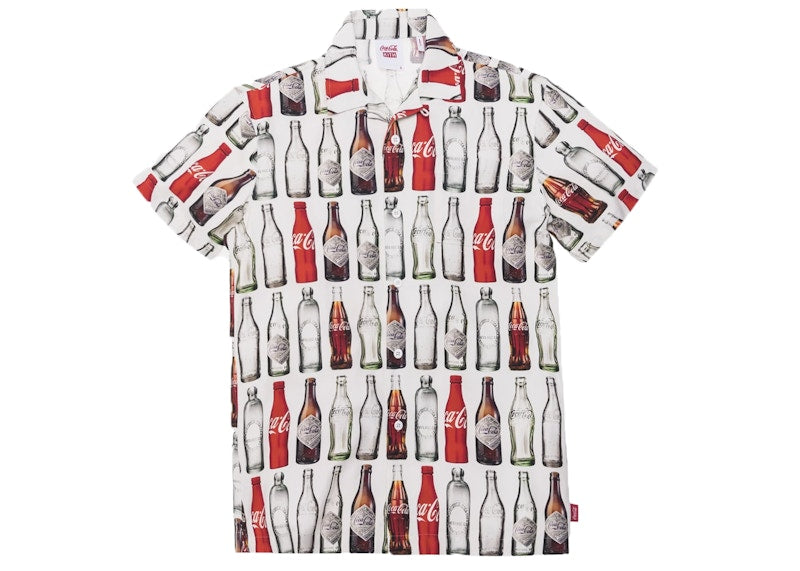 Kith x Coca-Cola Bottles Camp Button Up White