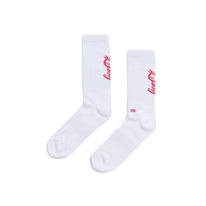 Kith x Coca-Cola Classic Logo Sock White