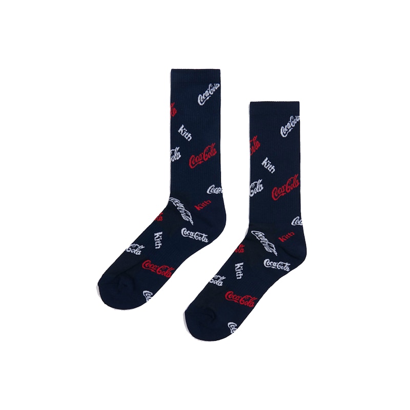 Kith x Coca-Cola Logo Sock Navy