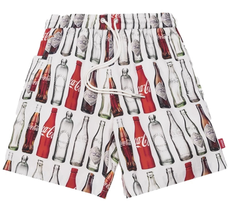 Kith x Coca-Cola Surf Board Print Hardaway Shorts White