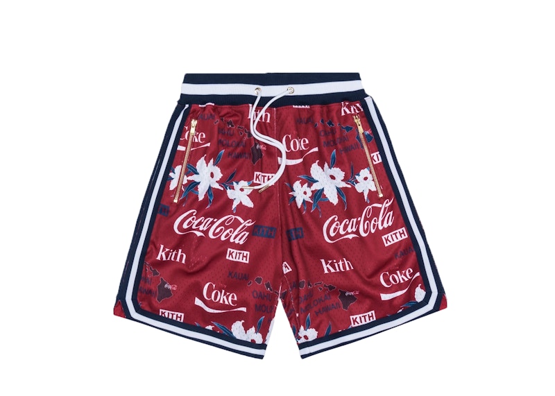 Kith x Coca-Cola x Mitchell & Ness Hawaii Shorts Red