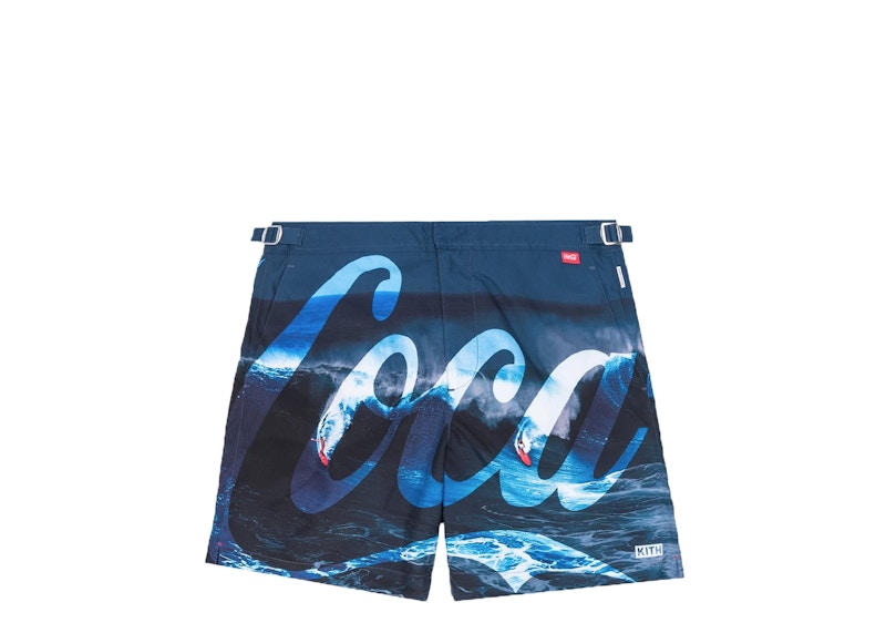 Kith x Coca-Cola x Orelebar Brown Bulldog Swim Trunk Navy