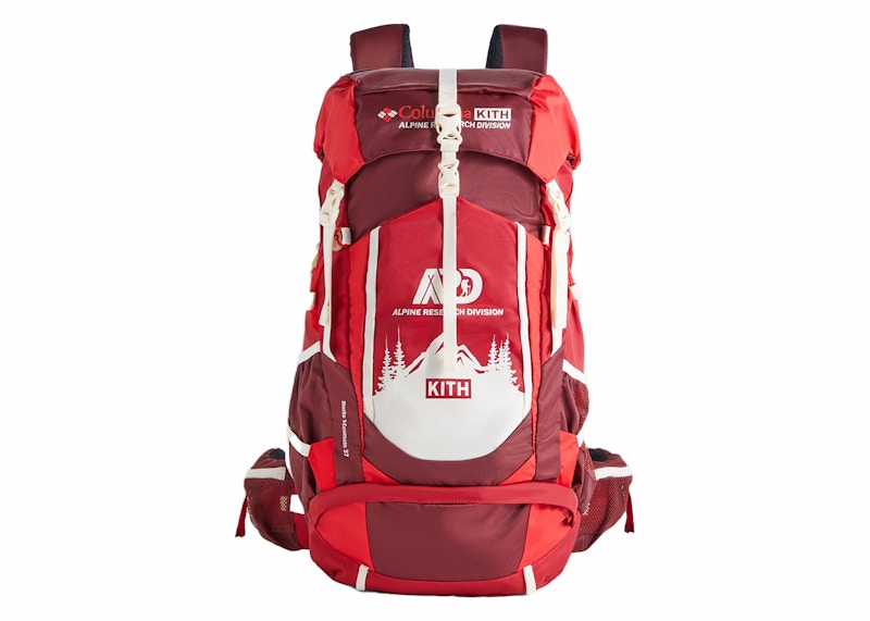 Kith x Columbia 37L Backpack Bright Red