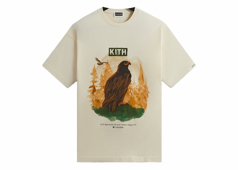 Kith x Columbia Eagle Illustration Vintage Tee History