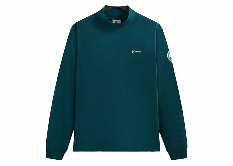 Kith x Columbia Mock Neck Longsleeve Midnight Teal
