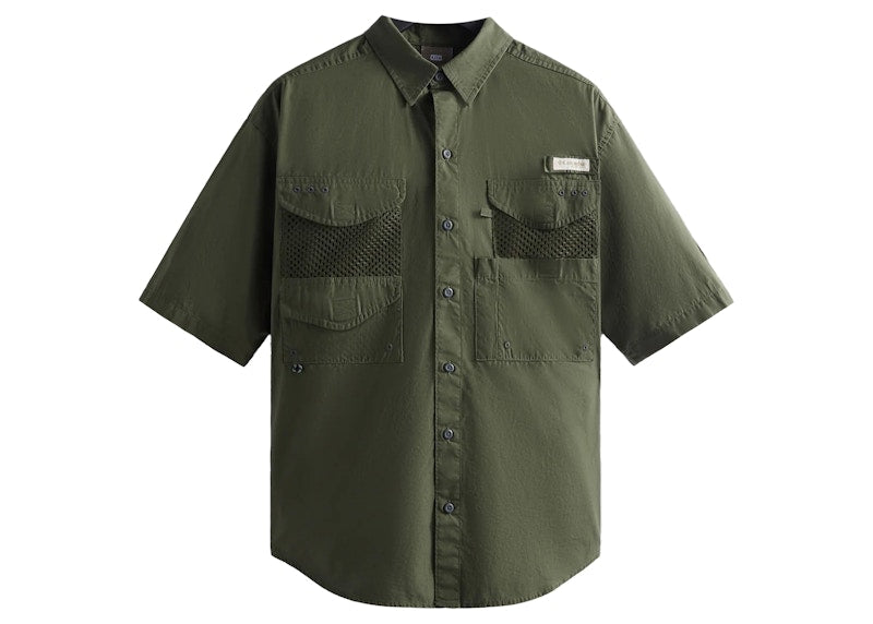 Kith x Columbia PFG Short Sleeve Shirt Surplus Green