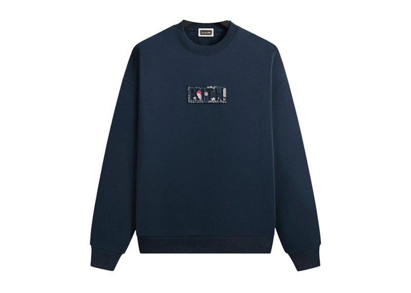 Kith x Columbia Patchwork Vintage Nelson Crewneck Nocturnal