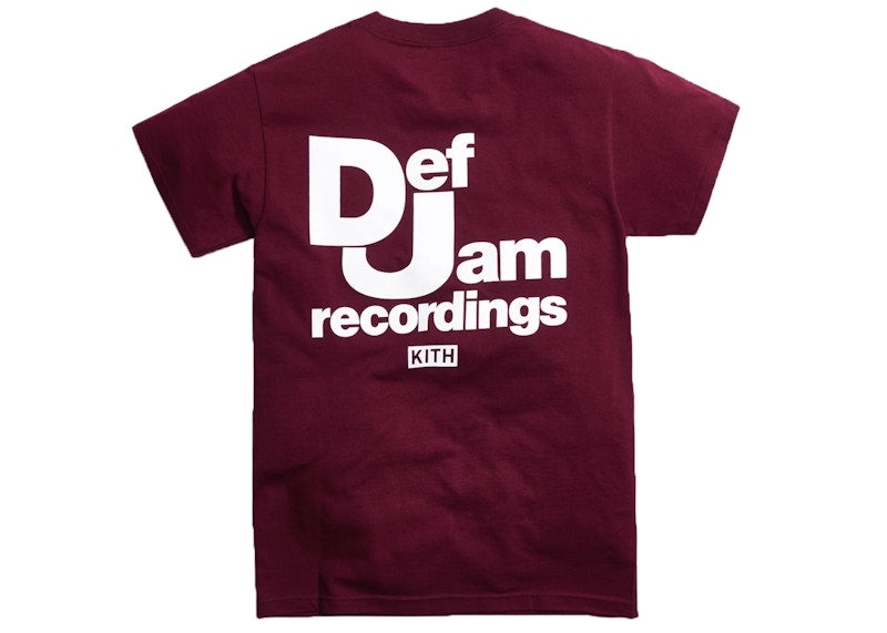 Kith x Def Jam Tee Maroon
