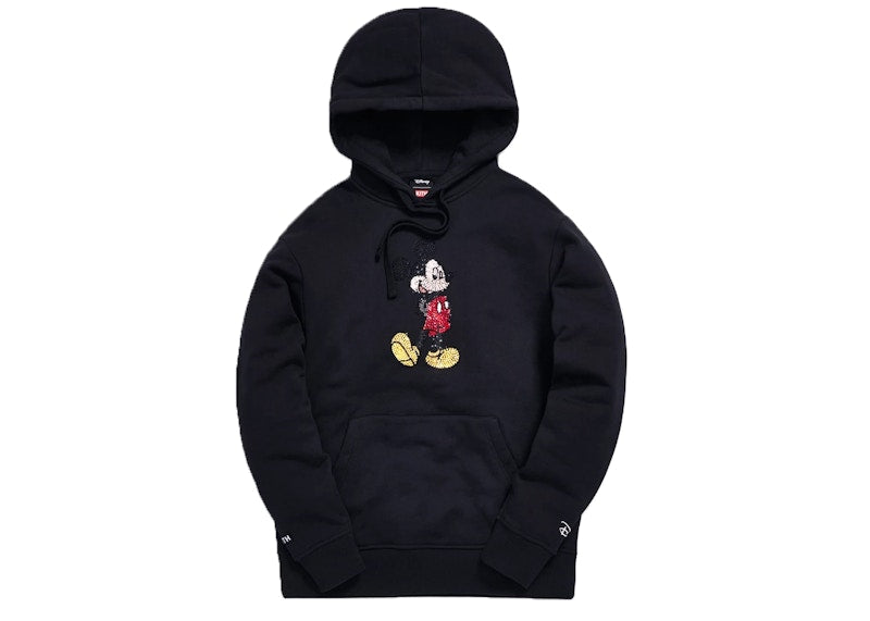 Kith x Disney 90s Classic Mickey Crystal Hoodie Black