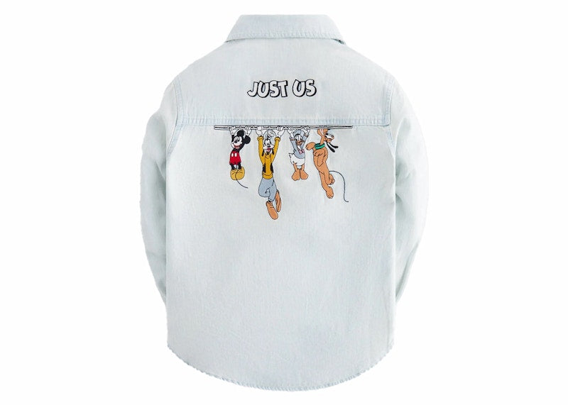 Kith x Disney Kids Mickey & Friends Chambray Apollo Shirt Light Indigo