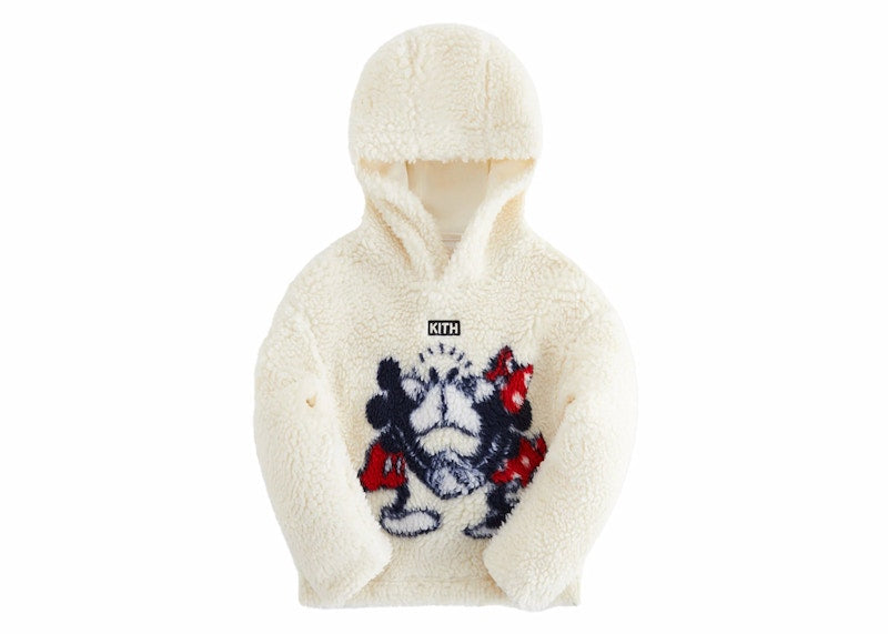Kith x Disney Kids Mickey & Friends Sherpa Hoodie Sandrift