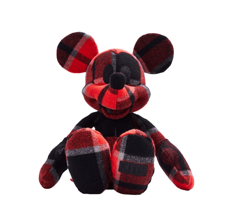 Kith x Disney Large Mickey Plush Plaid