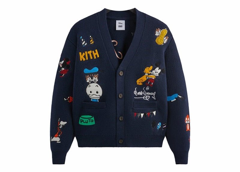 Kith x Disney Mickey & Friends Chunky Yarn Cardigan Nocturnal