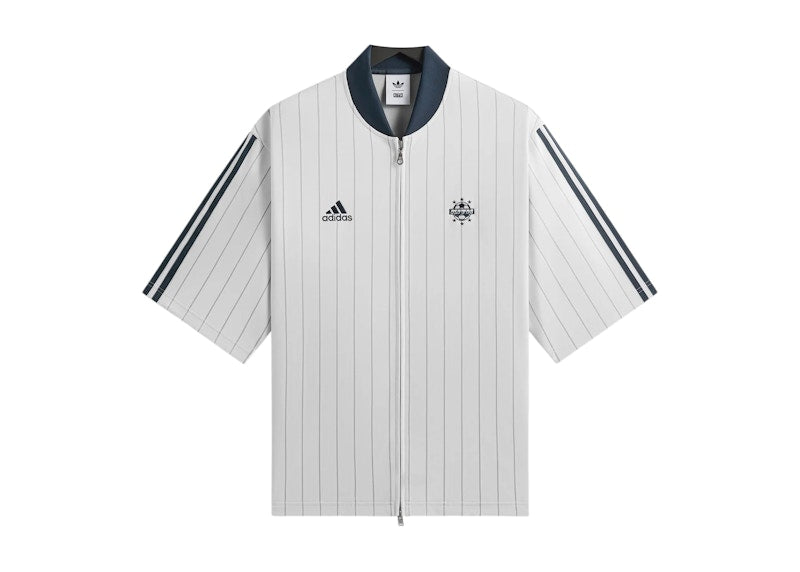 Kith x adidas Football Pinstripe Jersey White