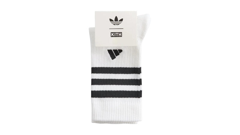 Kith x adidas Football Socks (Set of 3) White/Gray/Black