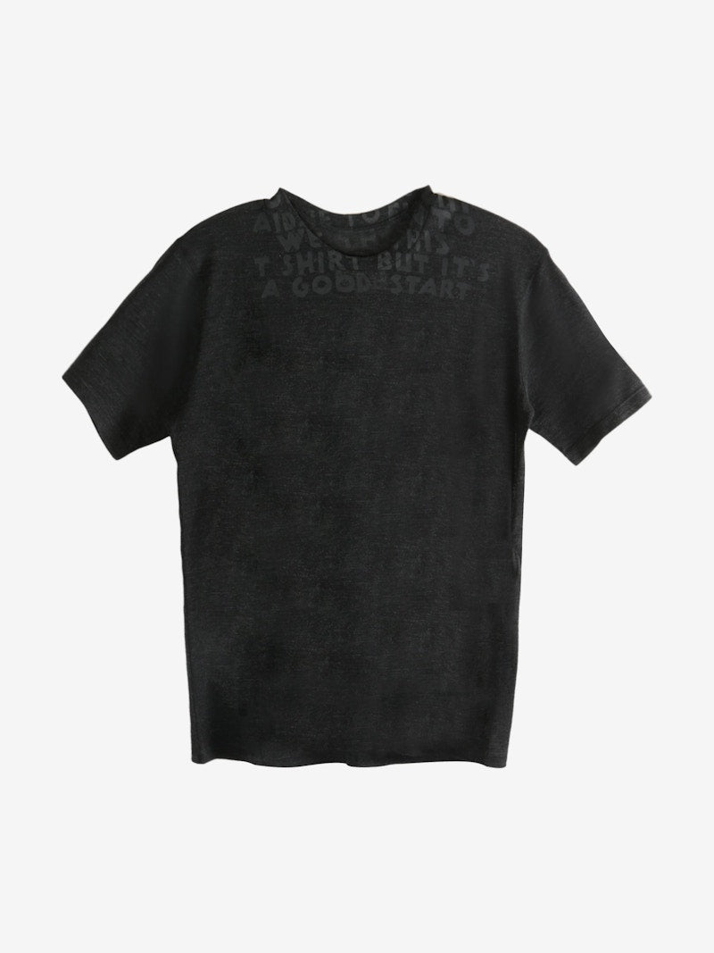 MM6 Crew Neck T-shirt Off Black