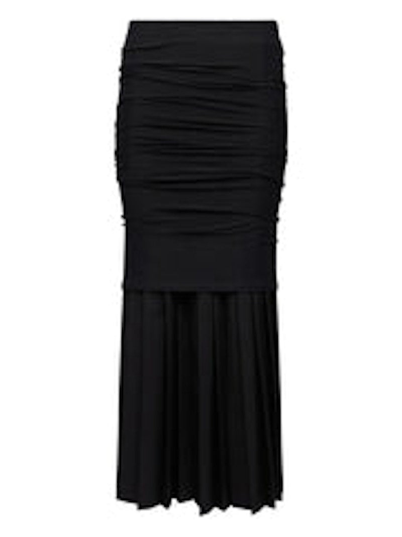 MM6 Long Skirt Off Black