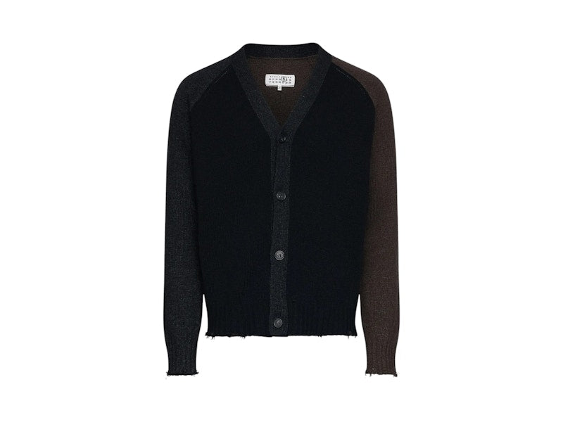 MM6 V-Neck Cardigan Color Block