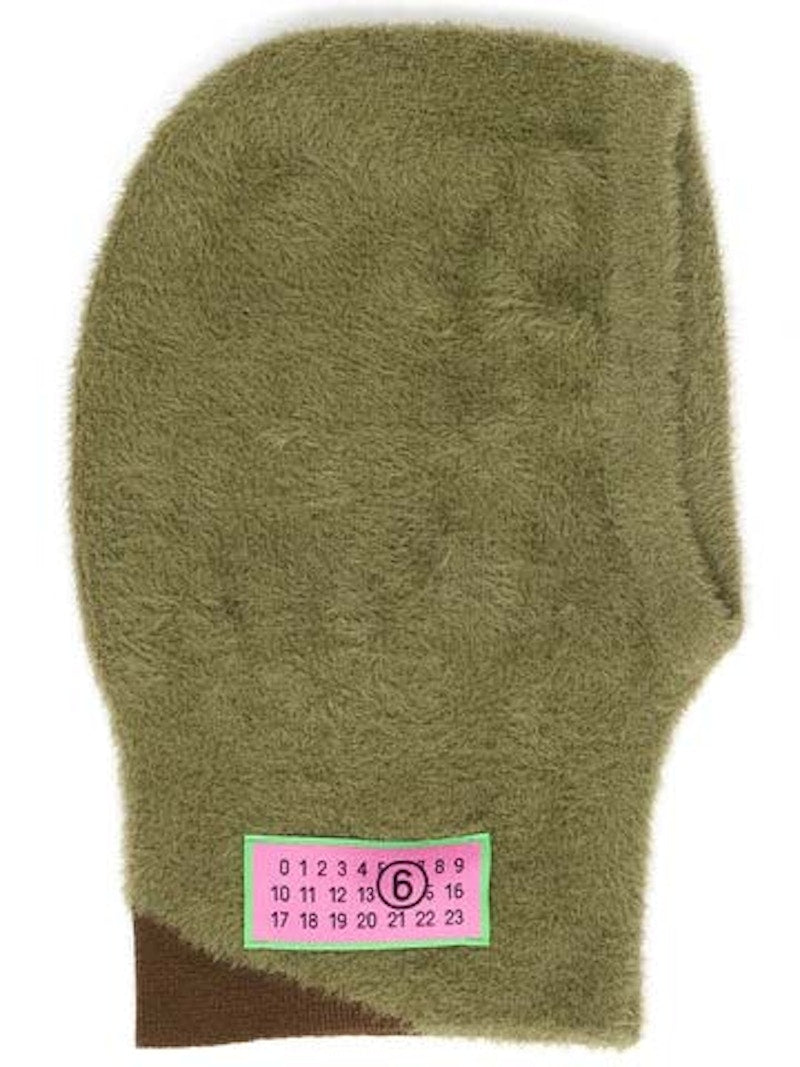 MM6 Wool Blend Balaclava Moss