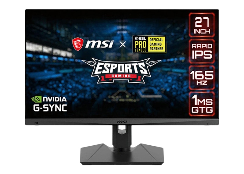 MSI 27 Inch QHD Rapid-IPS Gaming Monitor Optix MAG274QRF-QD Black