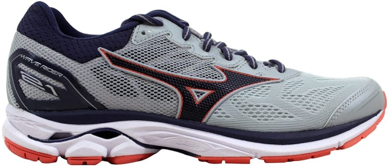 Mizuno Wave Rider 21 Grey/Black-Coral (Women's)