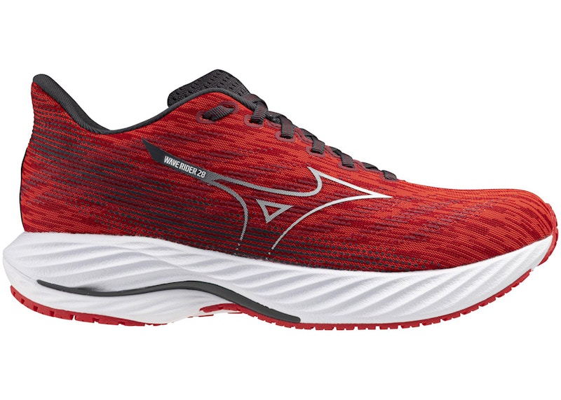 Mizuno Wave Rider 28 High Risk Red White