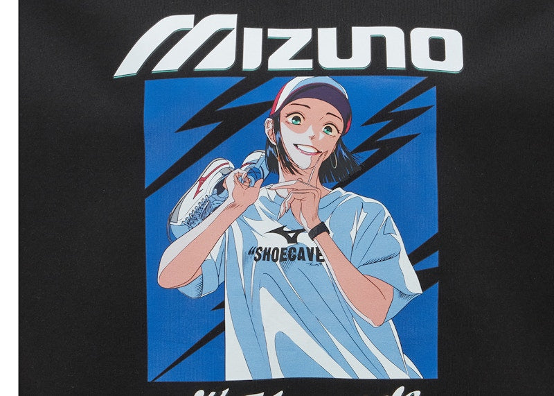 Mizuno x Shoecave L/S T-shirt Black