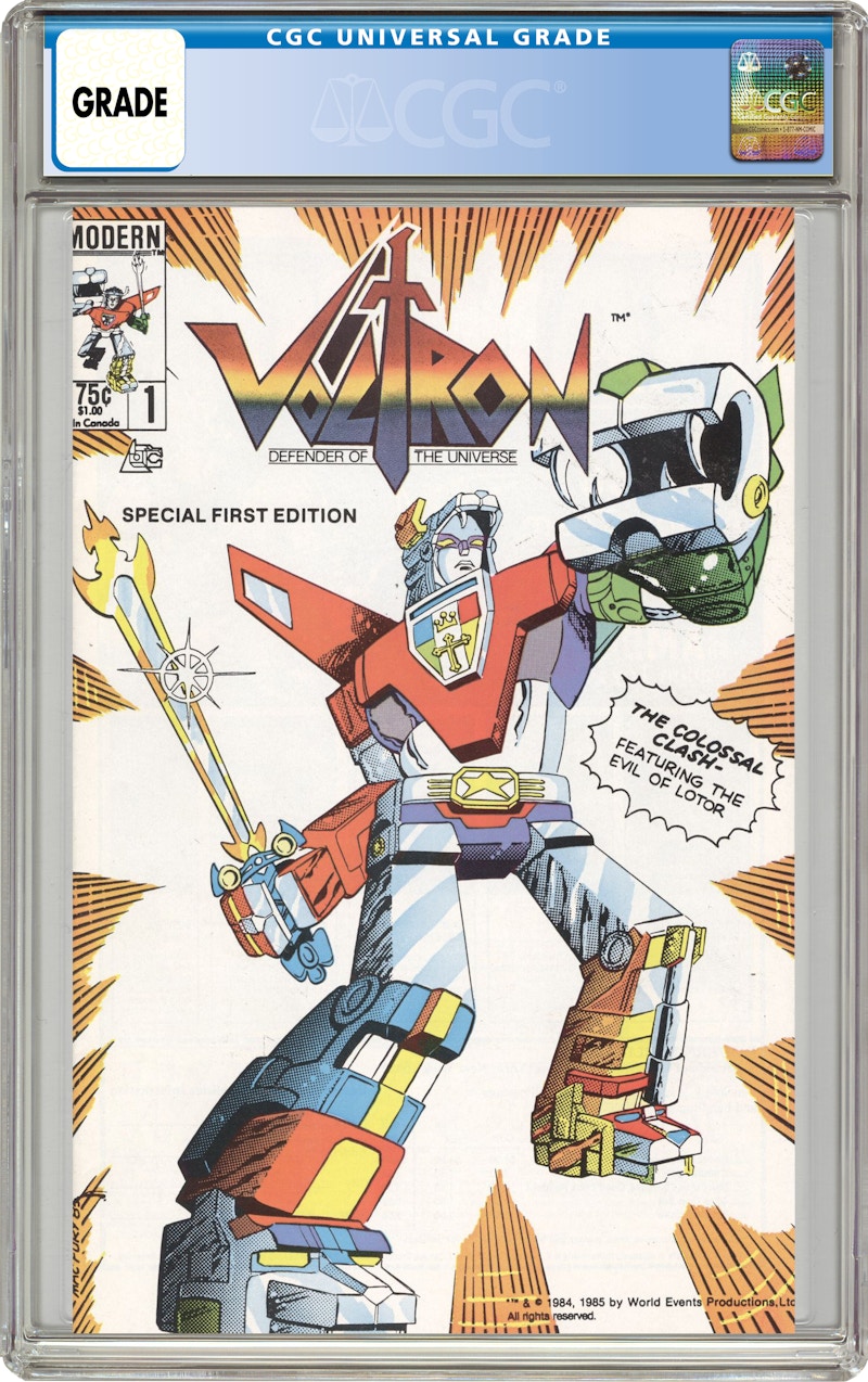 Modern Voltron #1 Comic Book CGC Graded