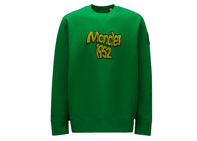 Moncler 1952 Logo Sweatshirt Green/Yellow