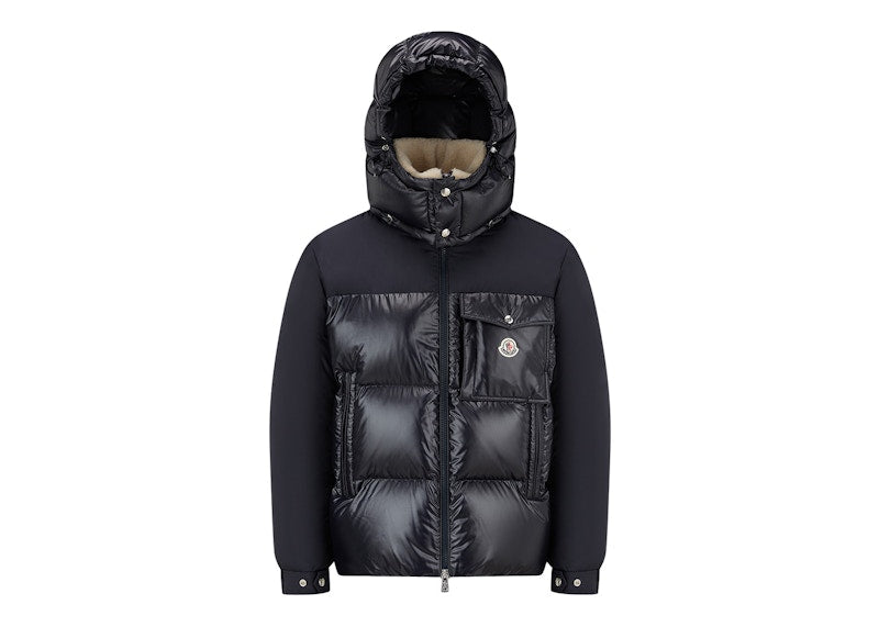 Moncler Bayuda Short Down Jacket Navy Blue