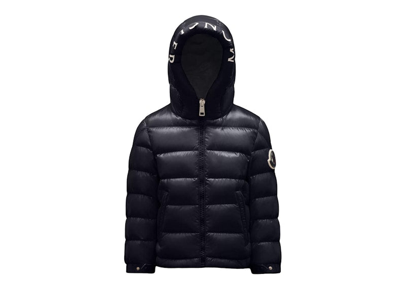 Moncler Boy's Salzan Short Down Kid's Jacket Night Blue