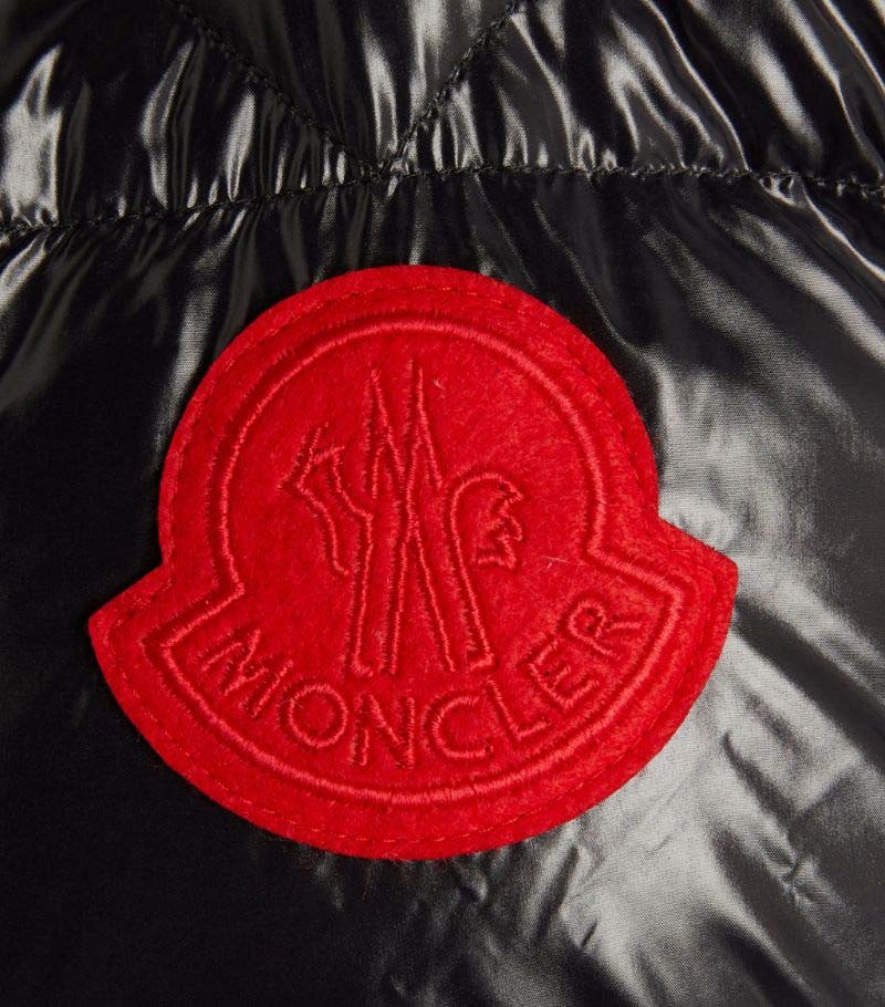 Moncler Dervox Short Down Puffer Jacket Black/Blue/Red